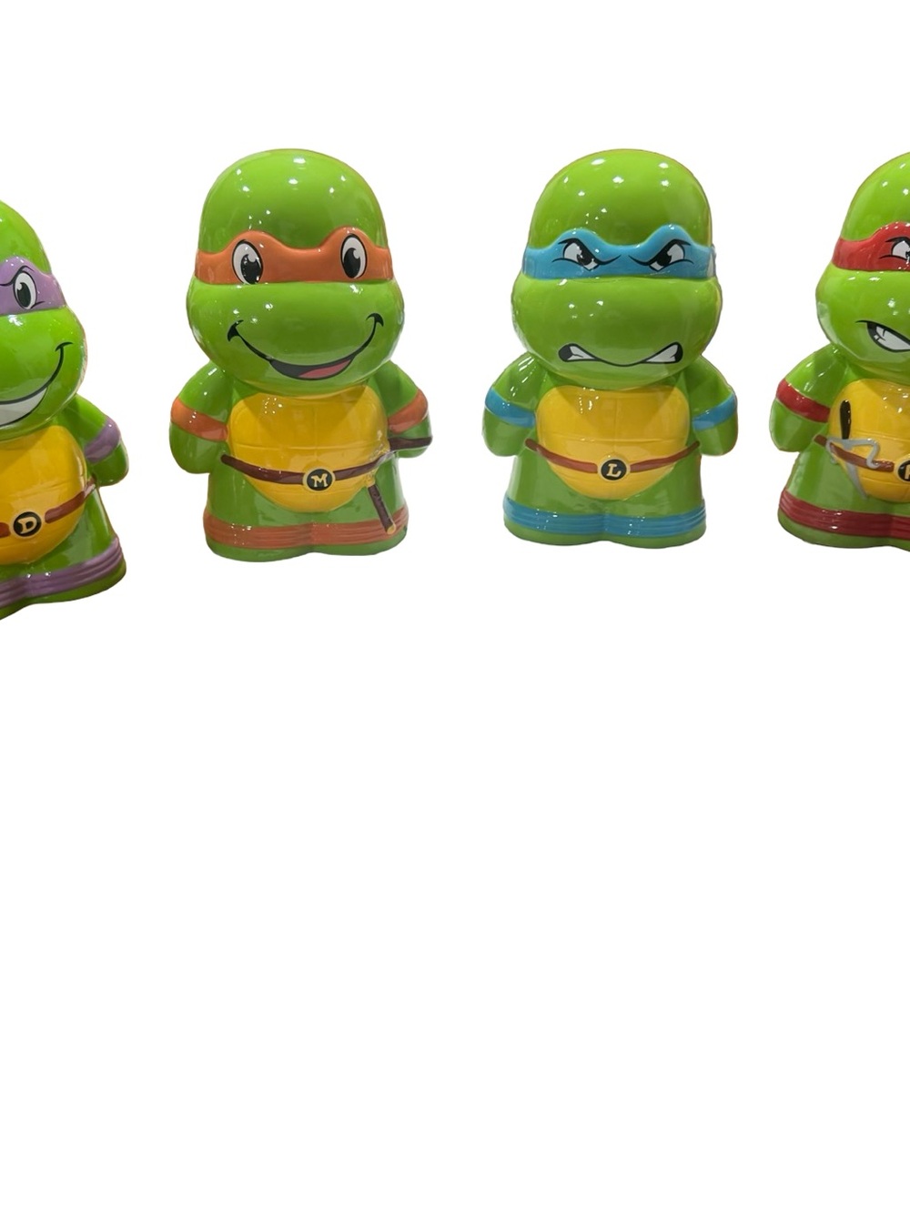 Teenage Mutant Ninja Turtles complete 9in ceramic coin banks